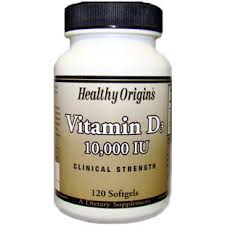 HEALTHY ORIGIN VITAMIN D3 10000IU X 120 SOFTGELS