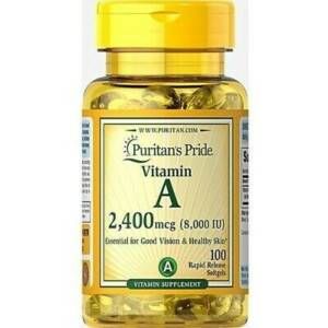 P/PRIDE VIT.A 2400MCG X 100RR/SGELS