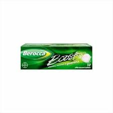 BEROCCA BOOST GUARANA X10EFFERVESCENT TABLETS