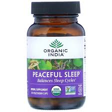 ORGANIC INDIA PEACEFUL SLEEP X 90 VEGETABLE CAPSULES