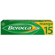 BEROCCA MANGO EFFERVESCENT  TABLETS X 15 TABLETS