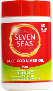 SEVEN SEAS COD LIVER OIL ONE A DAY + GARLIC X 30 CAPSULES