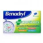 BENADRYL PLUS DECONGESTANT  X12CAPSULES