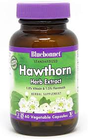 BLUEBONNET HAWTHORN HERB EXTRACT X 60 VEGETABLE CAPSULES