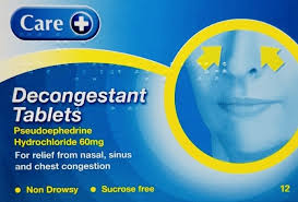 CARE DECONGESTANT  X12TABLETS