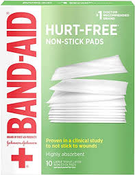 BAND-AID NON-STICK PADS MEDIUM X10