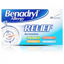 BENADRYL ALLERGY RELIEF  X24CAPSULES