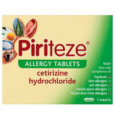 PIRITEZE ALLERGY TABLETS  X7