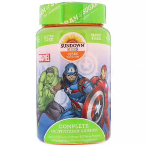 SUNDOWN KIDS MARVEL MULT GUMMIESX 60