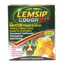 LEMSIP COUGH MAX CHESTY X10(LEMON/MENTHOL)