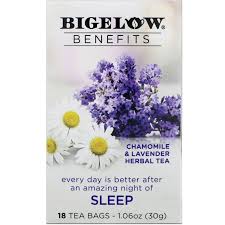 BIGELOW CHAMOMILE & LAVENDER  HERBAL SLEEP X18TEA BAGS