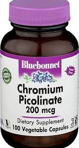 BLUEBONNET CHROMIUM PICOLINATE 200MCG X 100 VEGETABLE CAPSULES