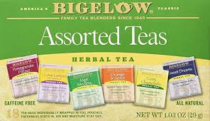 BIGELOW ASSORTED TEAS  X 18 BAGS