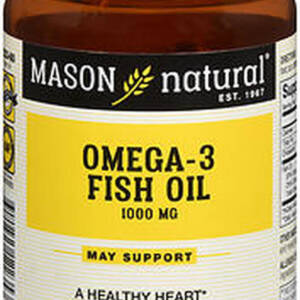 MASON OMEGA-3 FISH OIL 1000MGX 60SOFT GELS