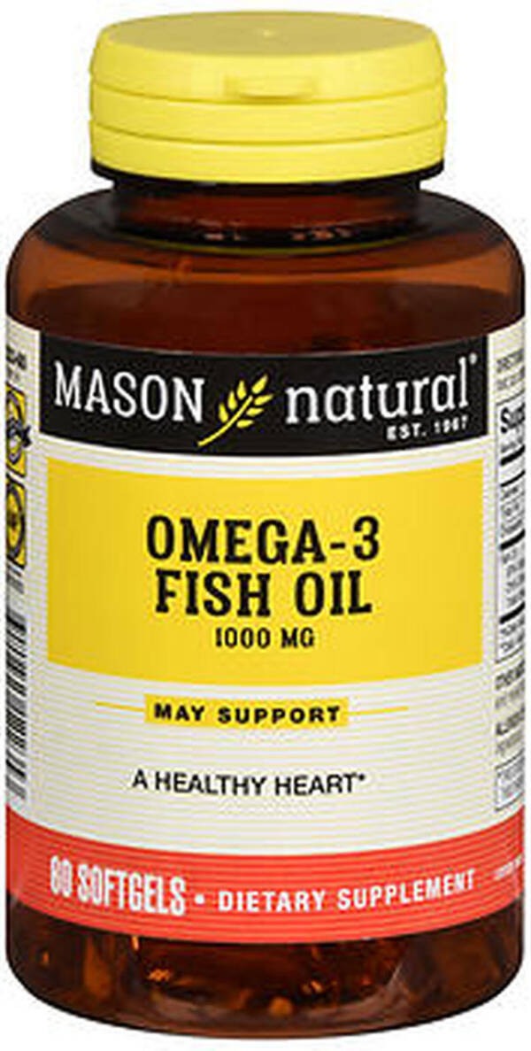 MASON OMEGA-3 FISH OIL 1000MGX 60SOFT GELS