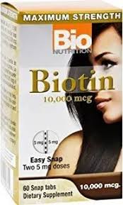 BIO NUTRITION BIOTIN 10000MCG X60TABLETS