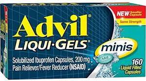 ADVIL LIQUID GELS MINIS X160 CAPSULES