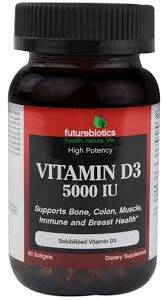 FUTUREBIO VITAMIN D3 5000IU X90SOFTGELS