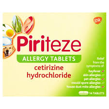 PIRITEZE ALLERGY TABLET X14