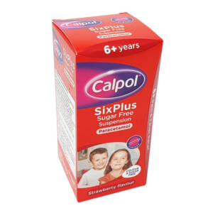 CALPOL 6+ SUGARFREE STRAWBERRY SUSPENSION 100ML