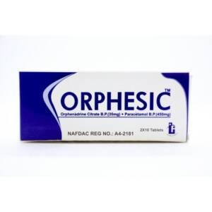 ORPHESIC 450MG*100TABS(PRICE PER SACHET)