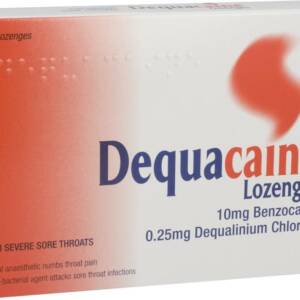 DEQUACAINE LOZENGES 10MG X24 LOZENGES