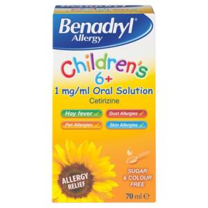 BENADRYL ALLERGY SYRUP 70ML