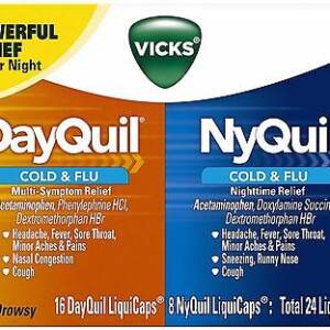 DAYQUIL/NYQUIL COLD/FLU X 24 CAPSULES