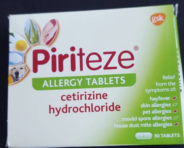 PIRITEZE ALLERGY * 30 TABS