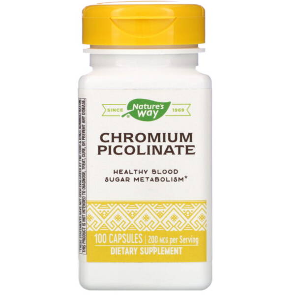 NATURE?S WAY CHROMIUM PICOLINATE 200MCG*60CAPS