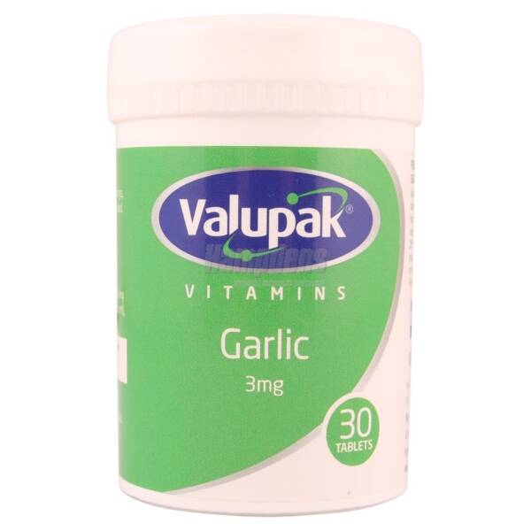 VALUPAK GARLIC 3MG X 30 TABLETS