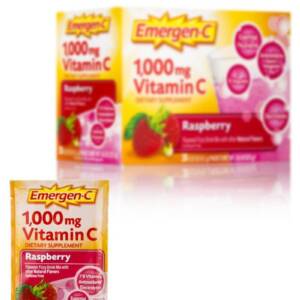 EMERGEN C VIT C 1000MG RASPBERRY   X 30 PACKETS