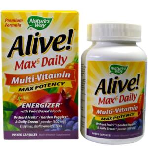 NATURE?S WAY ALIVE MULTIVITAMIN X 90 VEGETABLE CAPSULES