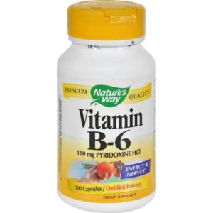 NATURE?S WAY VITAMIN B-6 100MG X 100 TABLETS