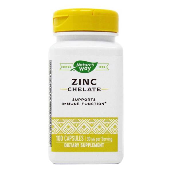 NATURE?S WAY ZINC CHELATE 30MG  X 100CAP