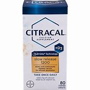 CITRACAL CALCIUM + D3 1200MG  SLOW RELEASE  X 80 CAPLETS