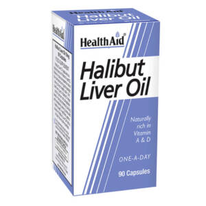 HEALTHAID HALIBUT LIVER OIL X 90 CAPSULES