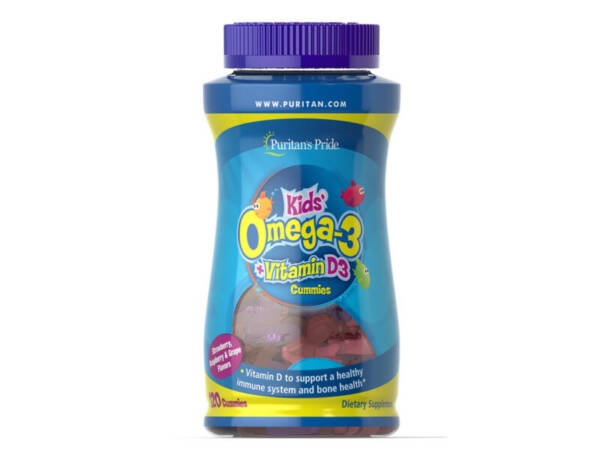 KIDS OMEGA 3  VITAMIN D3 GUMMIES  X 120