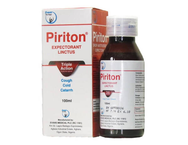 PIRITON EXPECTORANT  FOR CHILDREN 100ML