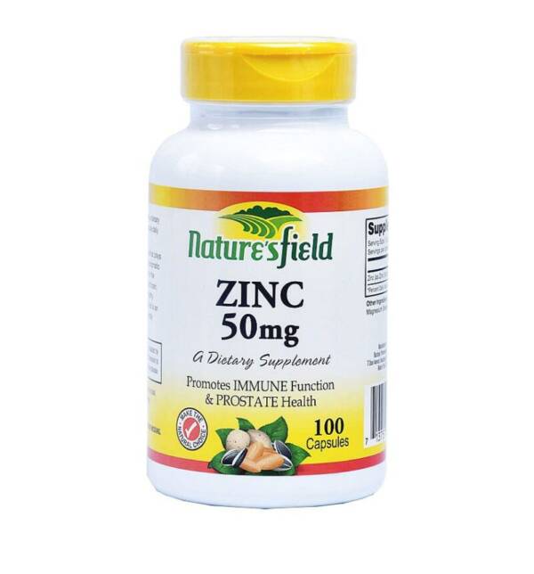 NATURE?S FIELD  ZINC 50MG X 100 TABLETS