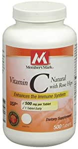 MEMBER?S MARK  VITAMIN C 500MG  X 500 TABLETS