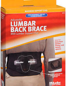 MUELLER ADJUSTABLE LUMBAR BACK BRACE*1