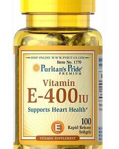 PURITAN PRIDE VITAMIN E 400IU X100 SOFTGELS