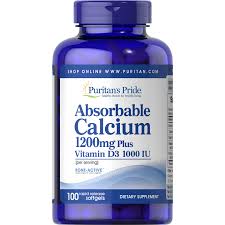 PURITAN?S PRIDE ABSORBENT  CALCIUM 1200MG X 100 SOFT GELS