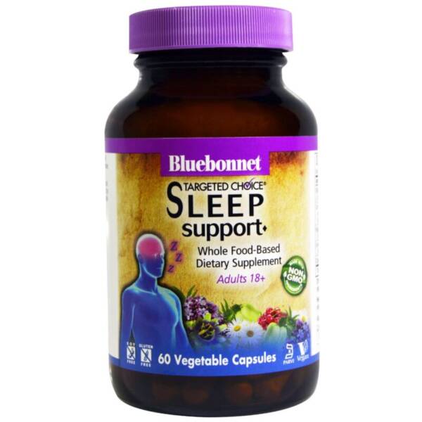 BLUE BONNET SLEEP SUPPORT *60 VEGETABLES CAPS