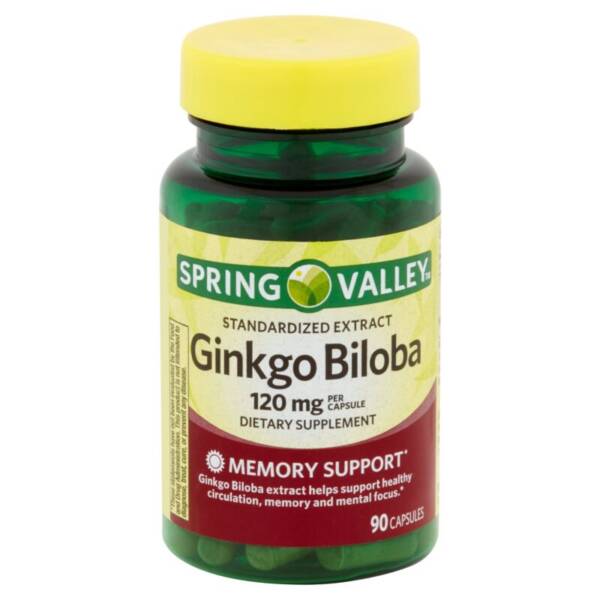 SPRING VALLEY GINKGO BILOBA 120MG X 90 VEGETABLE CAPSULES