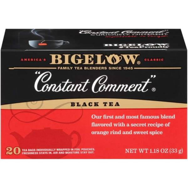 BIGELOW DECAFFEINATED CONSTANT COMMENT BLACK TEA *20BAGS