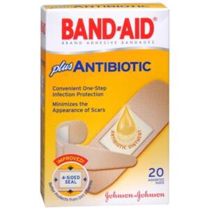 BAND-AID PLUS ANTIBIOTICS *20