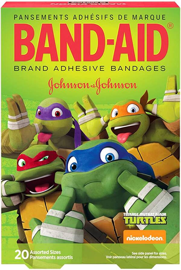 BAND-AID WINNIE/TURTLES*20 BANDAGES