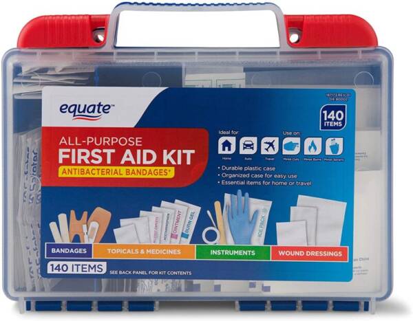 EQUATE ALL PURPOSE 1ST AID KIT*140
